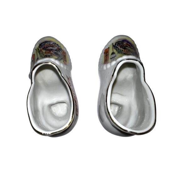 Vintage Souvenir GNCO Chinatown San Francisco CA Porcelain Shoe Made in Japan - Picture 5 of 7